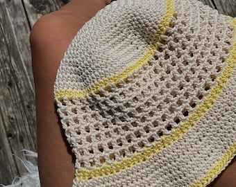 Crochet Pattern - 4 SIZES Breezy Bucket Hat - Crochet Bucket Hat Pattern - Crochet Sun Hat -Crochet Summer Patterns - Easy Crochet Pattern