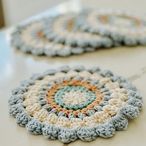 Dahlia Flower Crochet Pattern - Crochet Coaster - Crochet Flower Coaster - Crochet Coffee Coaster - Easy Crochet - Popular Crochet Pattern