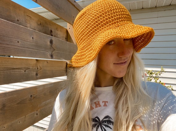 Sunshine Bucket Hat Crochet Pattern - 4 SIZES - Crochet Bucket Hat Pattern - Crochet Sun Hat -Crochet Summer Patterns - Easy Crochet Pattern