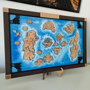 World Of Warcraft houten kaart