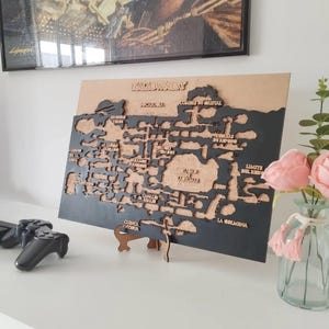 Carte en bois de Hollow Knight