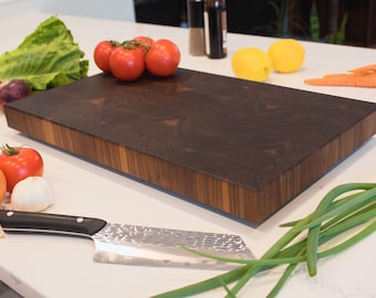 End Grain Walnut Cutting Board, Natural Wood Board, Chopping, Handmade, Cherry, Maple, Charcuterie Board, Butcher Block, Hardwood, Heirloom