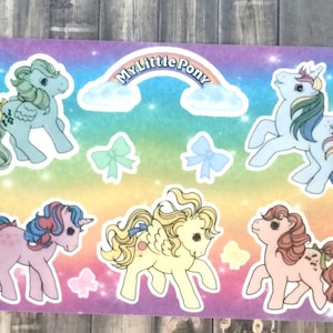 Vintage Pony Waterproof Sticker Sheet