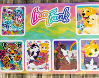 Lisa Frank 80's 90's Waterproof Sticker Sheet