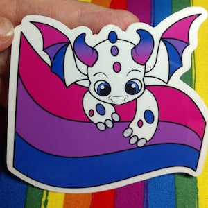 Bisexual PRIDE Dragon Sticker LGBTQIA+ Waterproof