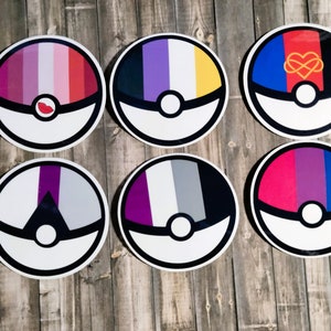 Game Ball Pride Waterproof Cute Sticker LGBTQIA+ Trans Bi Lesbian Gay Pan