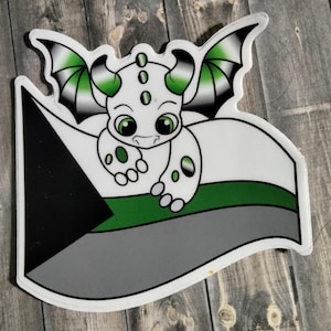 Demiromantic PRIDE Dragon Sticker LGBTQIA+ Waterproof