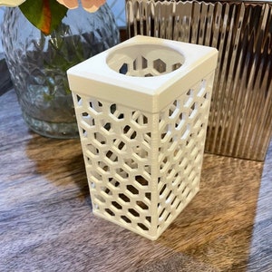 3D Printed Hexagon Pattern Soap Dispenser Sleeve for Bath and Body Works Brand Foaming Hand Soaps