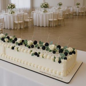 Wedding long table cake board, Large Rectangle Wooden Cake Board 6mm : Custom Display Board for Wedding Cakes, Cake Decor, White Cake Stand