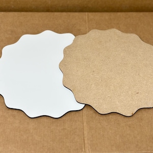 Gepersonaliseerd rustiek houten taartbord: aangepast mdf-bord voor bruidstaarten - Taartdecoratie, taartstandaards, bakkerijbenodigdheden, taarttrommels, nieuwe taart
