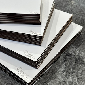 Vierkant houten taartplateau | Moderne presentatieonderstel voor bruidstaarten | Taartstandaards