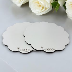 Gepersonaliseerde houten taarttrommels: gegraveerd displaybord voor bruidstaarten - elegant taartdecor, taartstandaards, taartplanken, taartbasis 10 inch