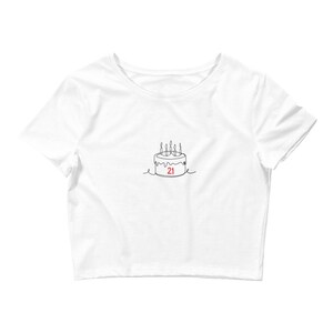 gracie abrams '21' birthday cake baby tee