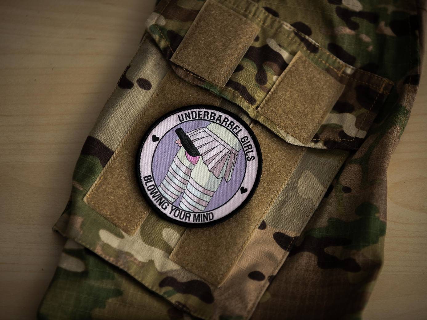 Waifu Material Anime Girl Morale Patch  Military ARMY Tactical Hook  Loop  348  Inox Wind