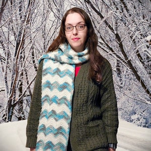 Chevron Scarf - Crochet Pattern - for Fall and Winter