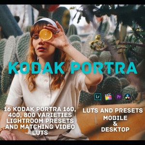 KODAK PORTRA Lightroom Desktop Mobile Presets & LUTs Master Pack, Xmp, Dng Davinci Resolve Premiere Pro Fcpx VSCO