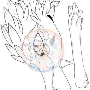 Plantilla de marioneta de dragón de papel personalizable para colorear e imprimir (BASE DE CONIFERA)