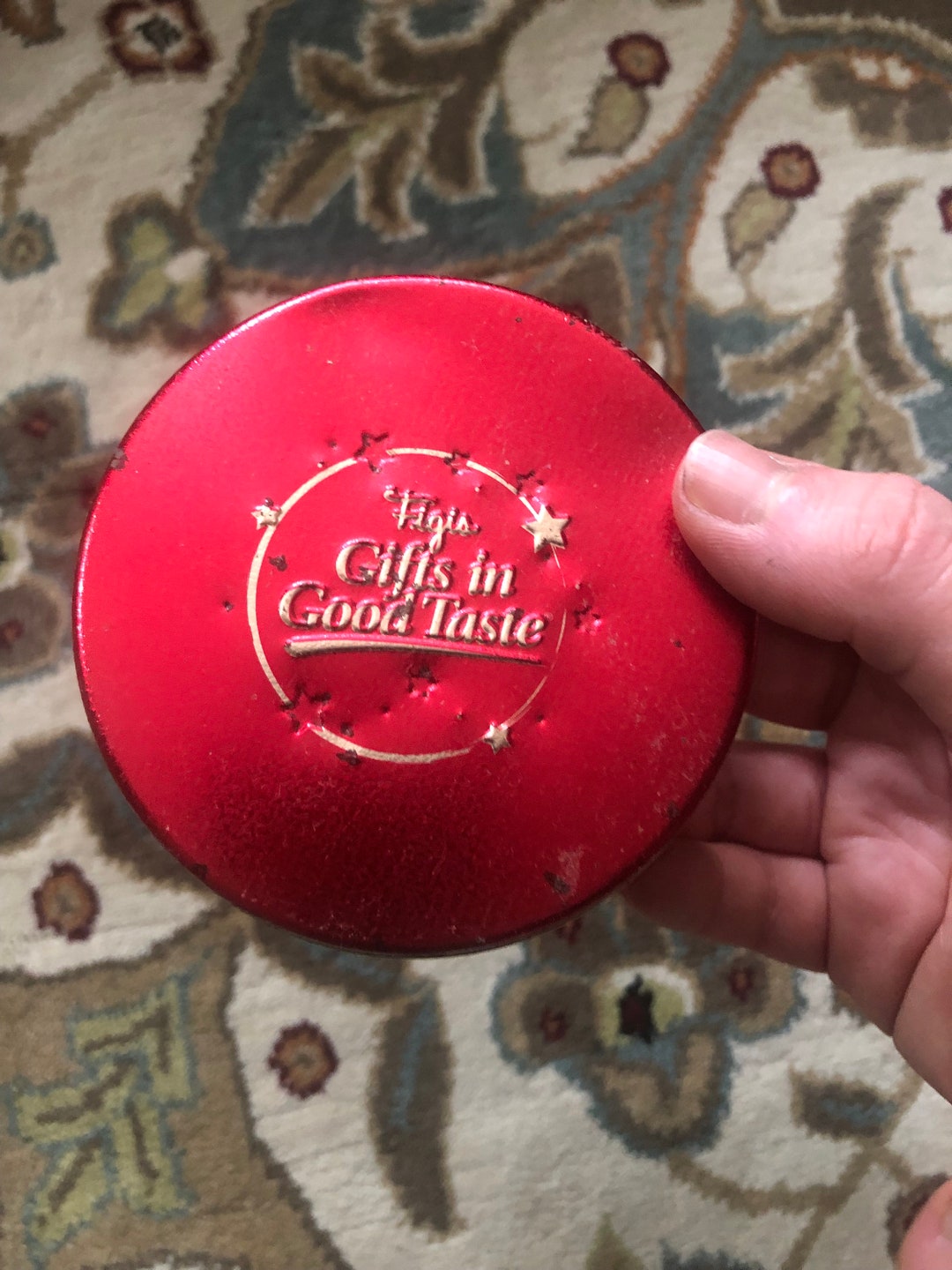Vintage Figis Gofts in Good Taste Red Small Tin Collectible Etsy