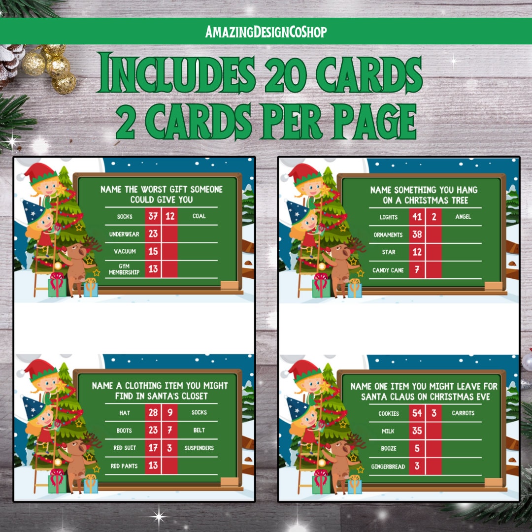 Christmas Friendly Feud Game Printable Christmas Game Christmas Game christmas-friendly-feud-game-printable-christmas-game-christmas-game