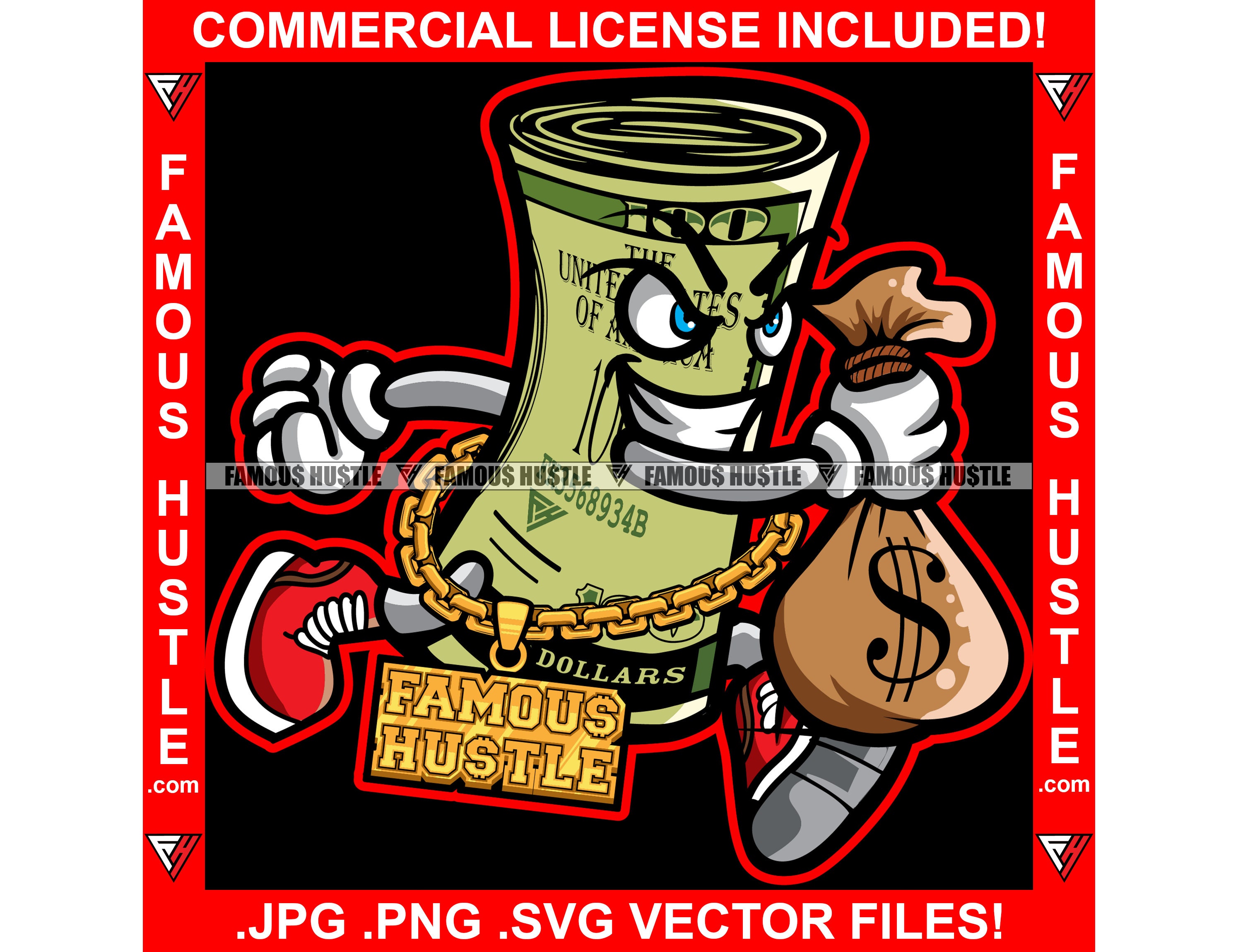 ☆Money Bag☆ G-rap Hiphop ☆Money Bag☆ G-rap Hiphop Dollar Sign With Money Bag SVG