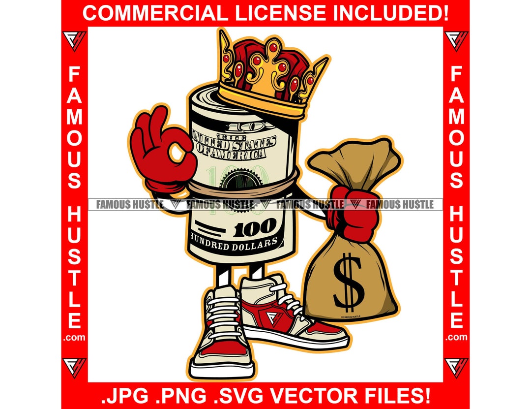 ☆Money Bag☆ G-rap Hiphop Huge Money Bag Jumbo Hip Hop Pendant Dollar Sign Iced Bling