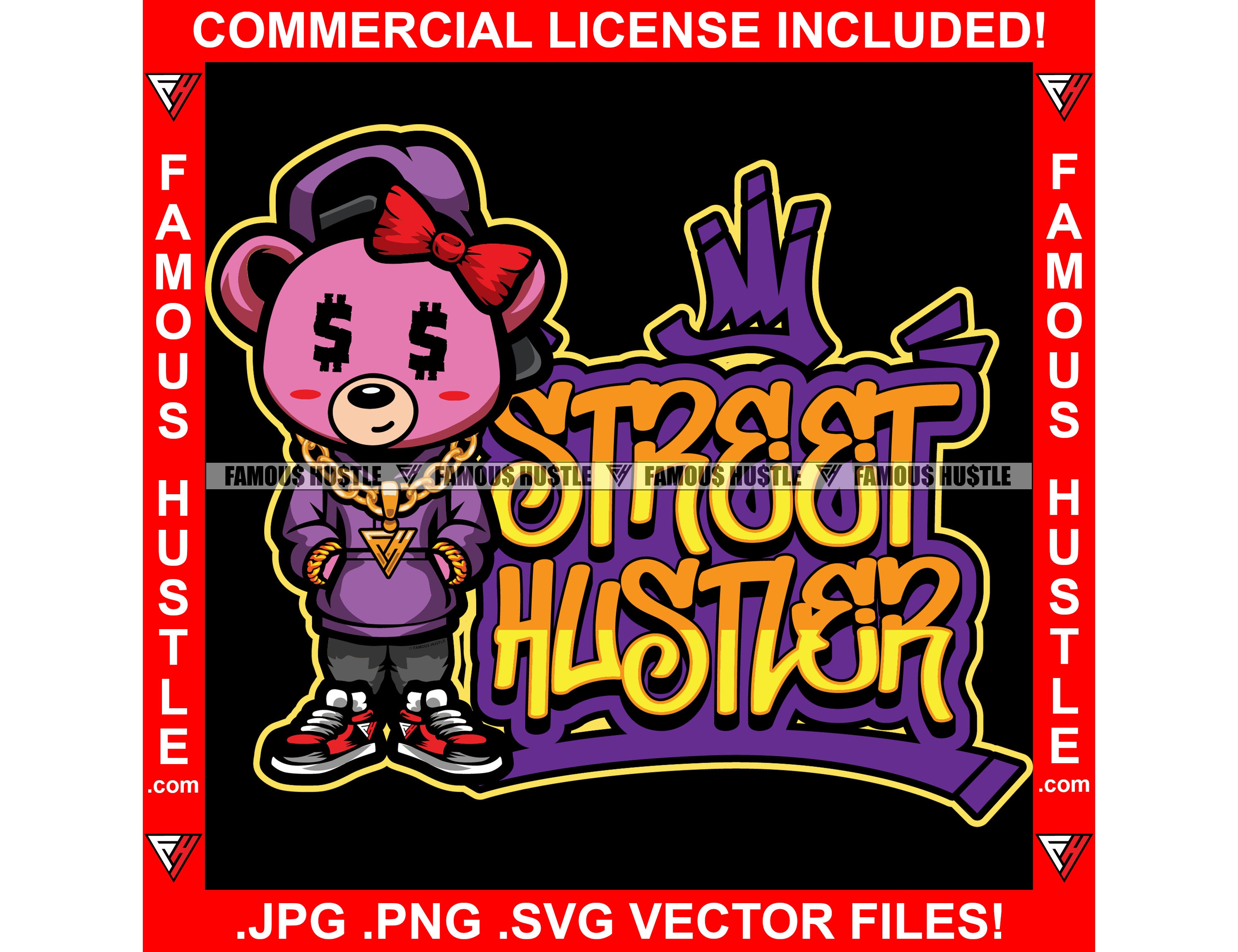 【日本製】 Female Hustler Street Lady Girl Eye Sign Dollar Bear Teddy 洋楽
