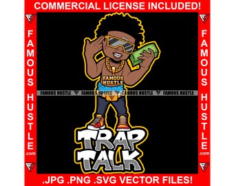 Do It For The Money Gangster Cash Bag Cartoon Character Hustle King Rapper Rap Hip Hop Hustler Drip Mafia Mob Suit Trapper Art JPG PNG SVG