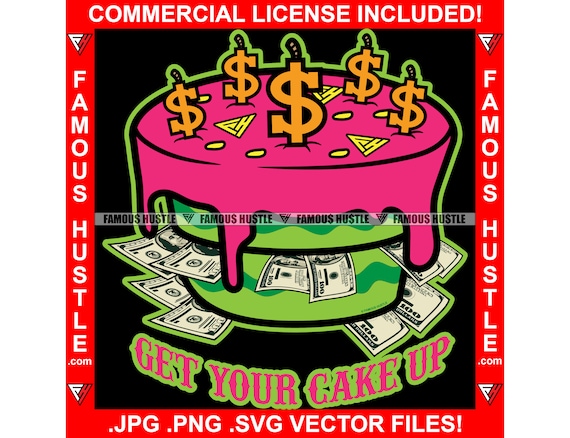 Pegue seu bolo Dinheiro Bolo de aniversário Cifrão Velas Gangster