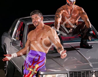 Eddie Guerrero & Rey Mysterio Digital Print | Wrestling Art | Digital Art