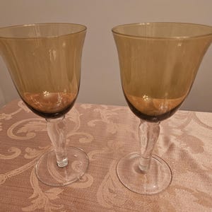 Artland Iris Amber Set Goblets