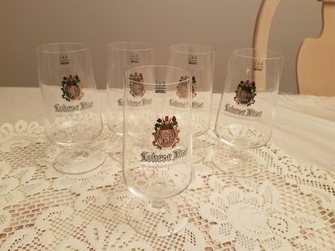 Vintage German Beer Glasses Etsy