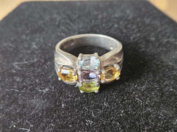 Sterling Silver and Semi-Precious Stone Ring