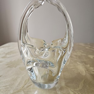 Vintage Murano Style Glass Basket