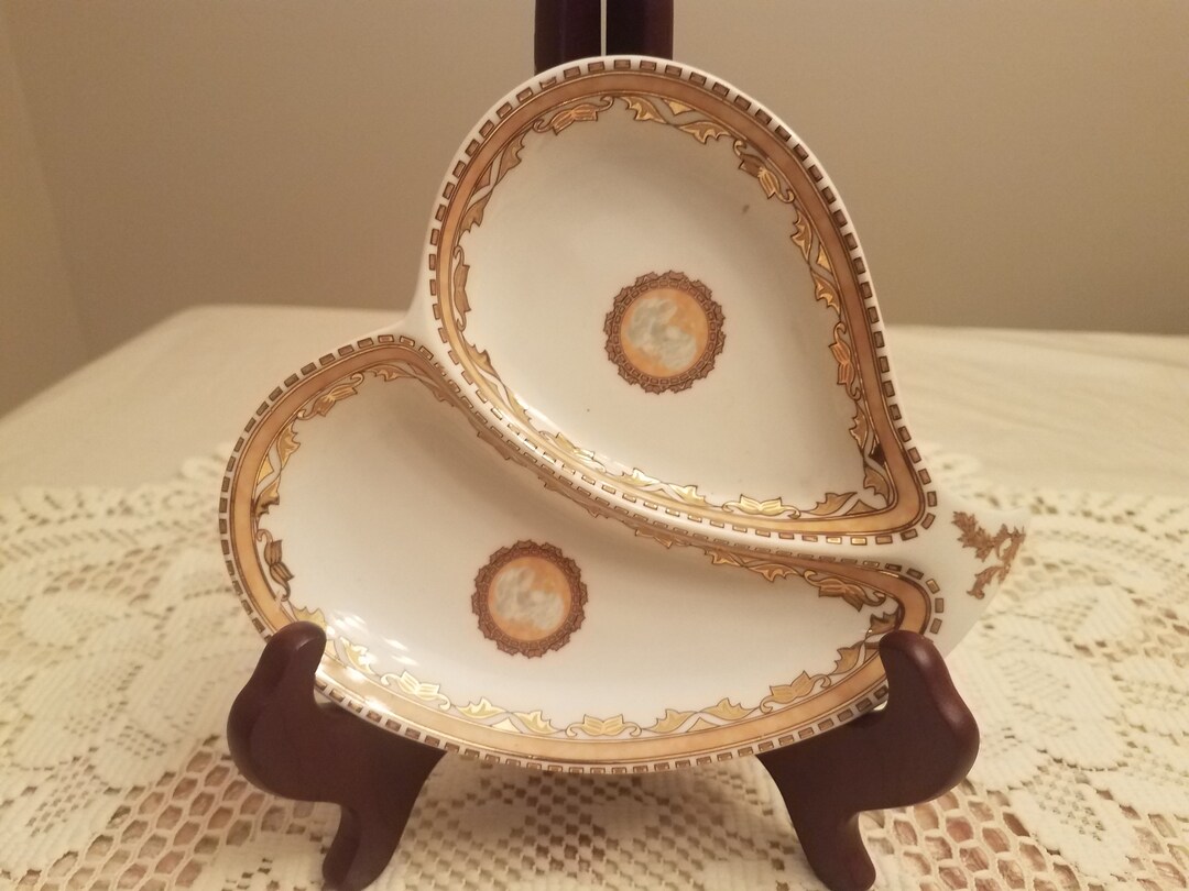 Vintage Heart Candy Dish Etsy