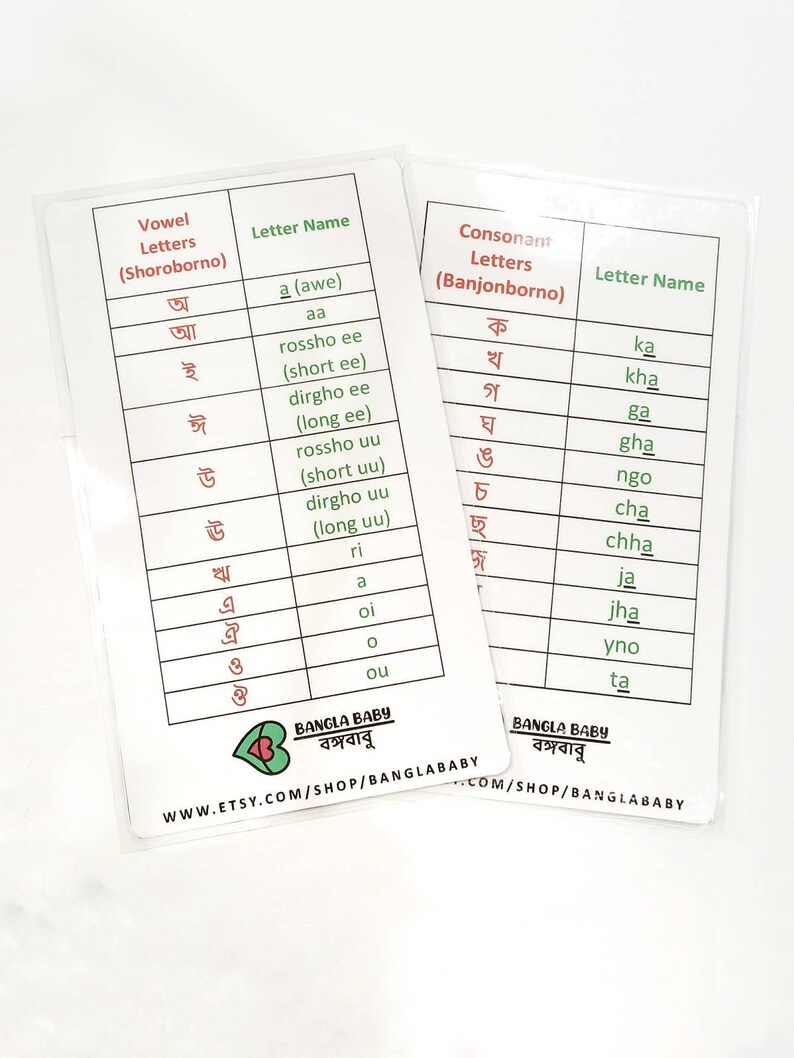 Bangla Alphabet Stamps Bengali Alphabet Stamps Clear Stamps Montessori