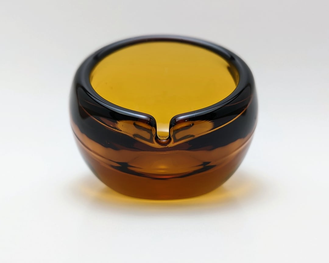 MCM Viking Glass Orb Ashtray Etsy