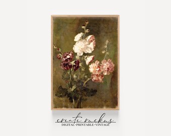 Vintage Flower Painting | Still Life | Digital Download | Floral