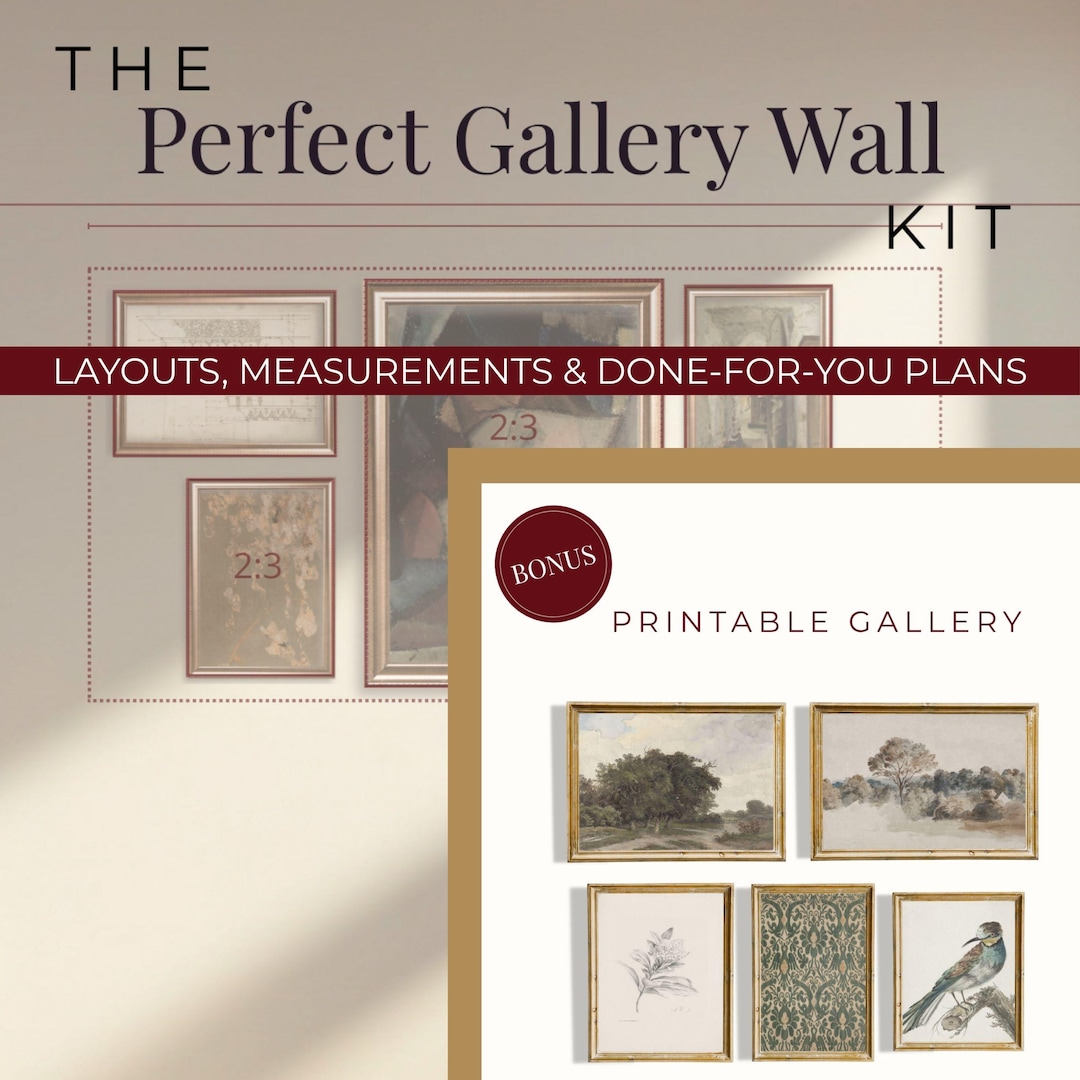 Gallery Wall Layout Guide – DIY Art Placement System (digital Download ...