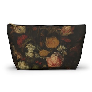 Vintage Print Floral Kosmetik Make-up Tasche Zubehör Beutel w T-boden Ideal für Make-up Geben Sie als Geschenk!