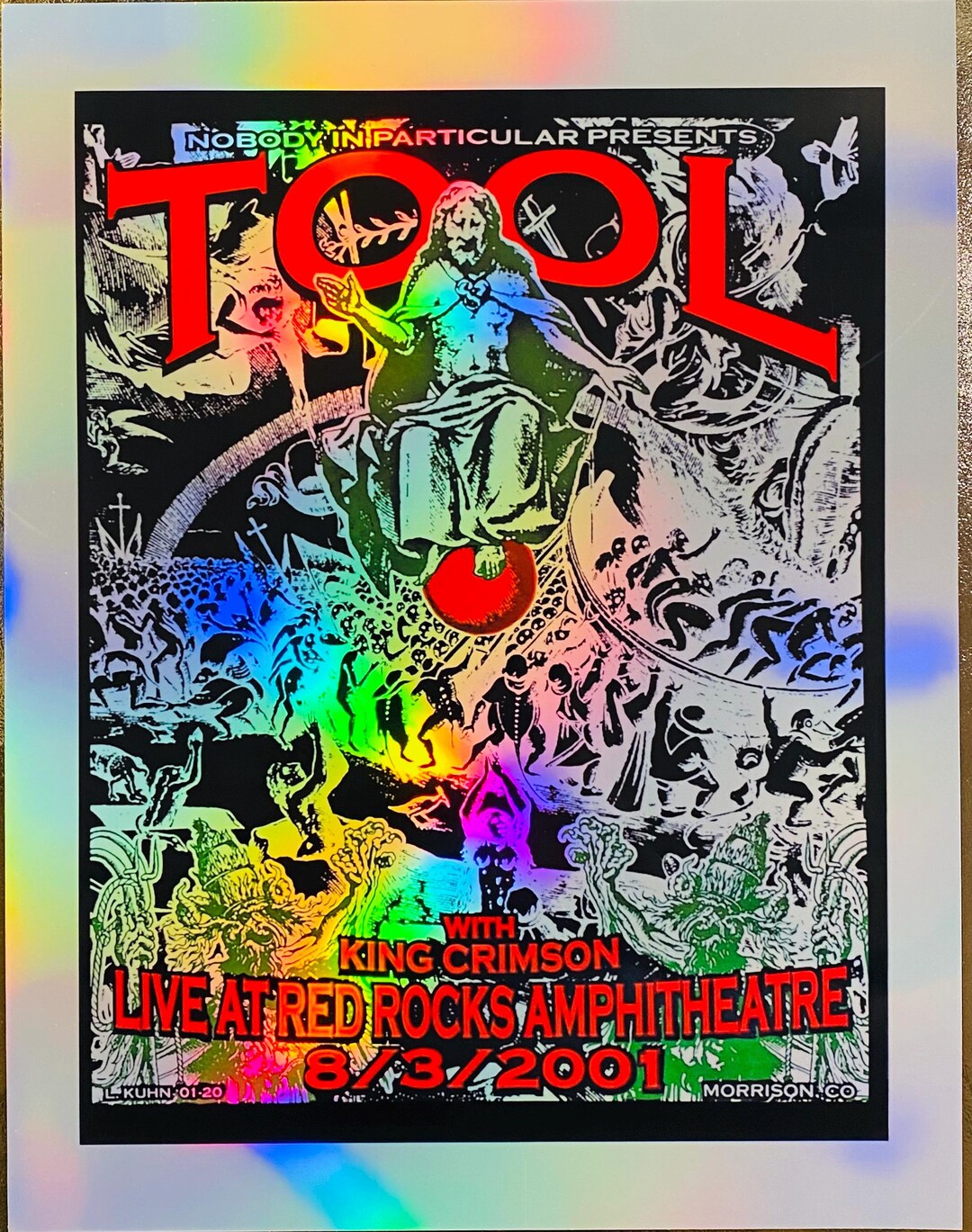 Tool Red Rocks Tool Red Rocks Mini Poster King Crimson 8/3/2001 - Etsy