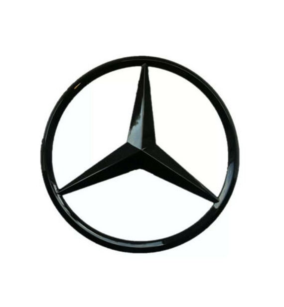 Black Mercedes Benz Badge Logo Emblem Rear Boot Gloss Etsy