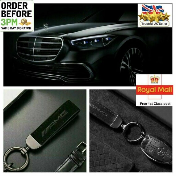 Mercedes Benz AMG Metal Alcantara Keyring Luxury Keychain High Quality Key  Ring -  UK