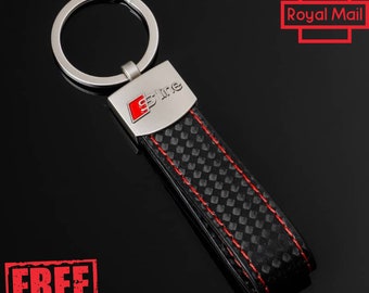Audi Q2 Leather Keyring Handmade Laser Cut Gift Audi Q2 Leather Keyring Handmade Laser Cut Gift