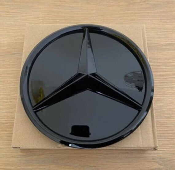 Gloss Black Mercedes star emblem - NOT FOR MODELS WITH DISTRONIC