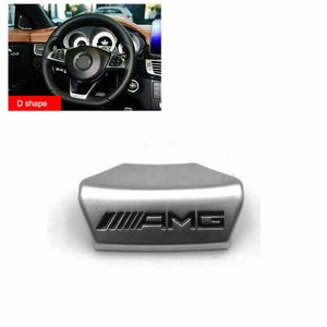 Mercedes benz steering wheel badge black emblem sticker decal merc 52mm amg