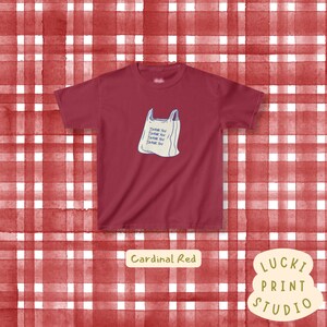 Women&#39;s Fitted Tee, 90s Baby Tee, Vintage Tee, Thank You Bag, Cropped Baby Tee, It Girl Top, Fitted Tee, Women&#39;s Crop Top, Trendy Tee