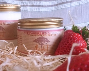 Strawberries & Cream Creamy Whipped Body Butter