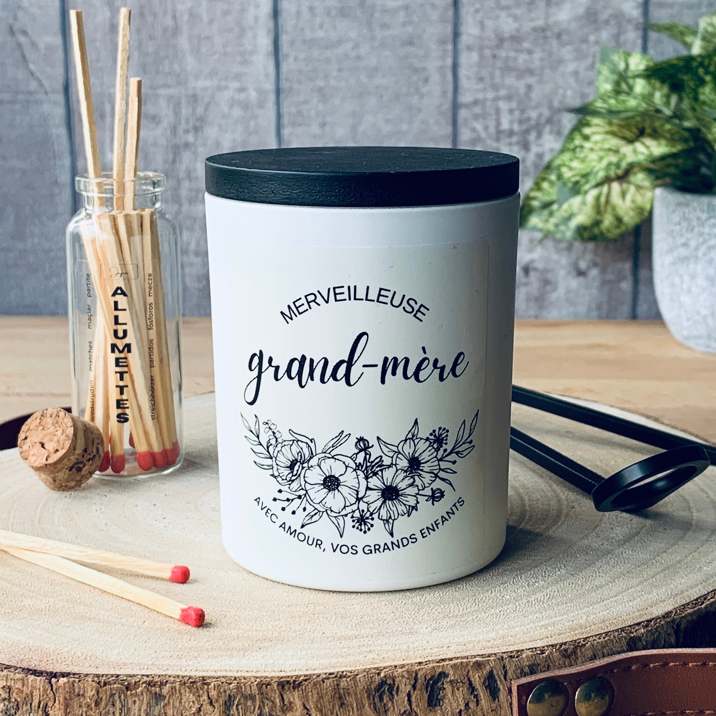 Cadeau Personnalisé Pour Mamie, Bougie Personnalisé, Cadeau Spécial Grand-Mère, Mémé, Grand-Maman