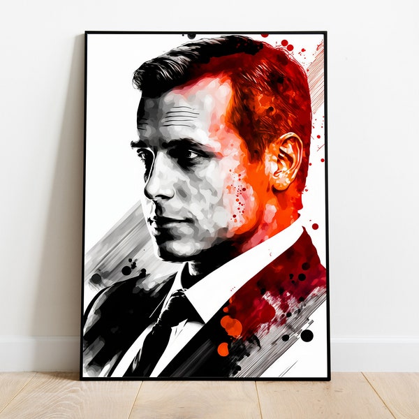Harvey Specter Wall Decor Etsy