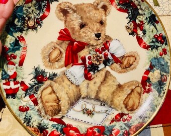 Teddy's First Christmas Plate